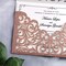 20 Pcs Laser Cut Wedding Invitation Card with Envelope for Wedding Quinceanera Bridal Shower Baby Shower Party Invite (Rose Gold Glitter)